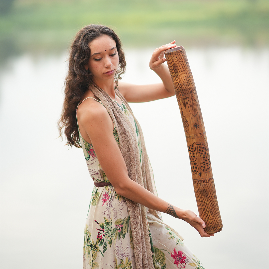 Bamboo Rainstick Wide