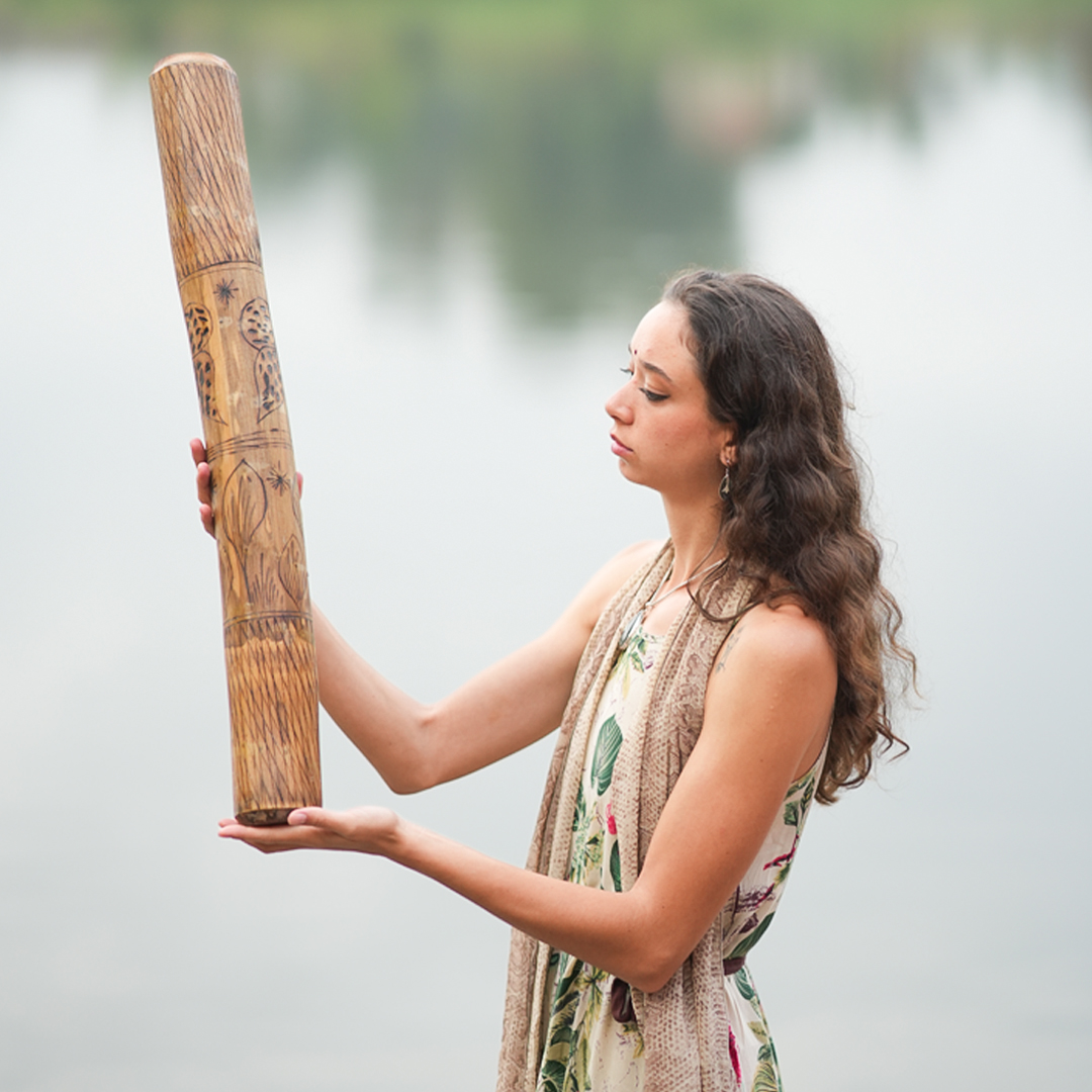 Bamboo Rainstick Wide
