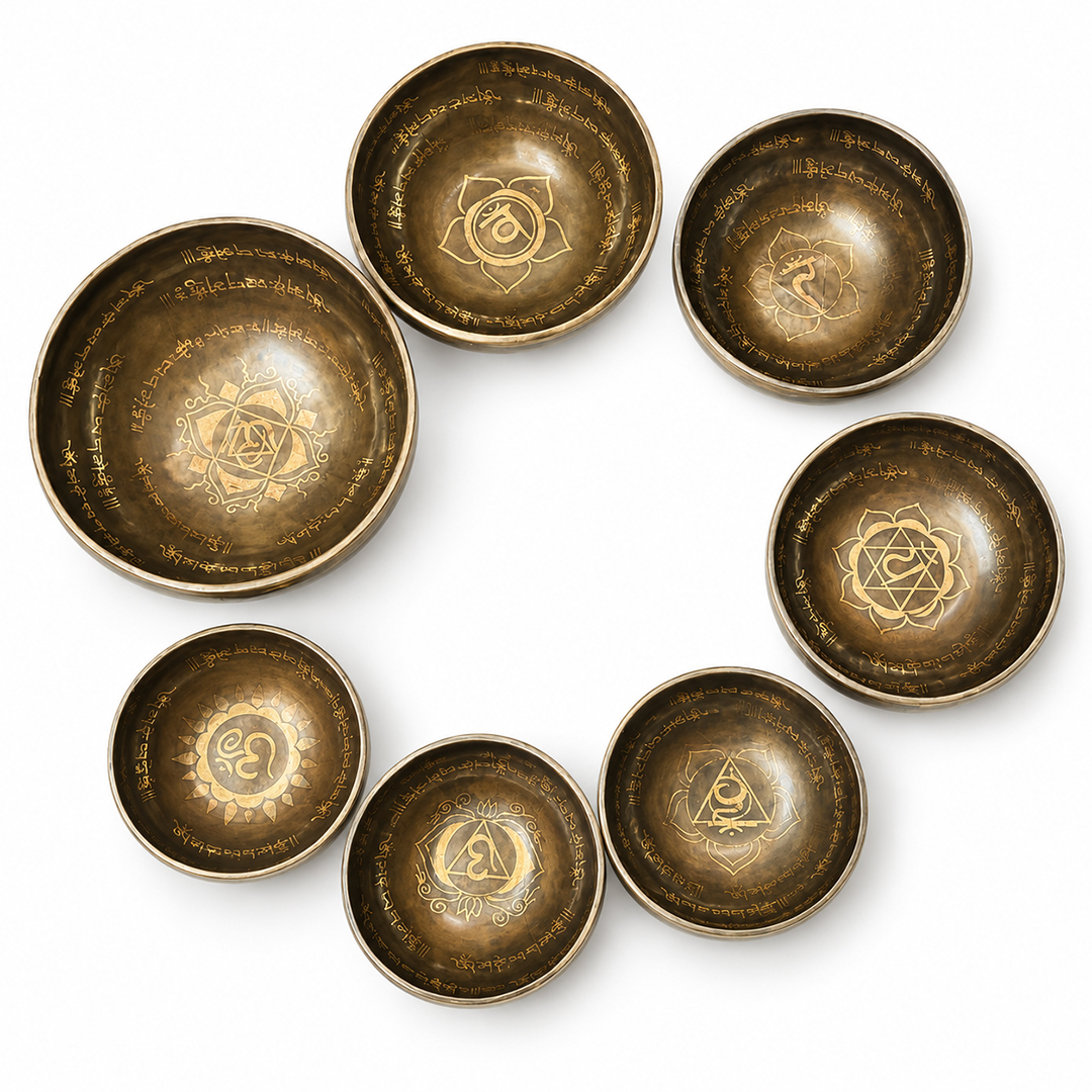 Handcrafted 7 Chakra Set for Sound Therapy