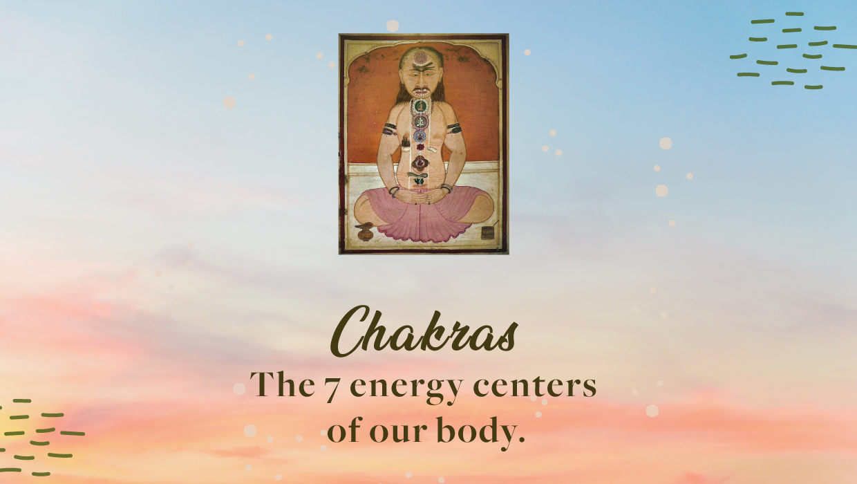 Chakras- The 7 energy centers of our body.