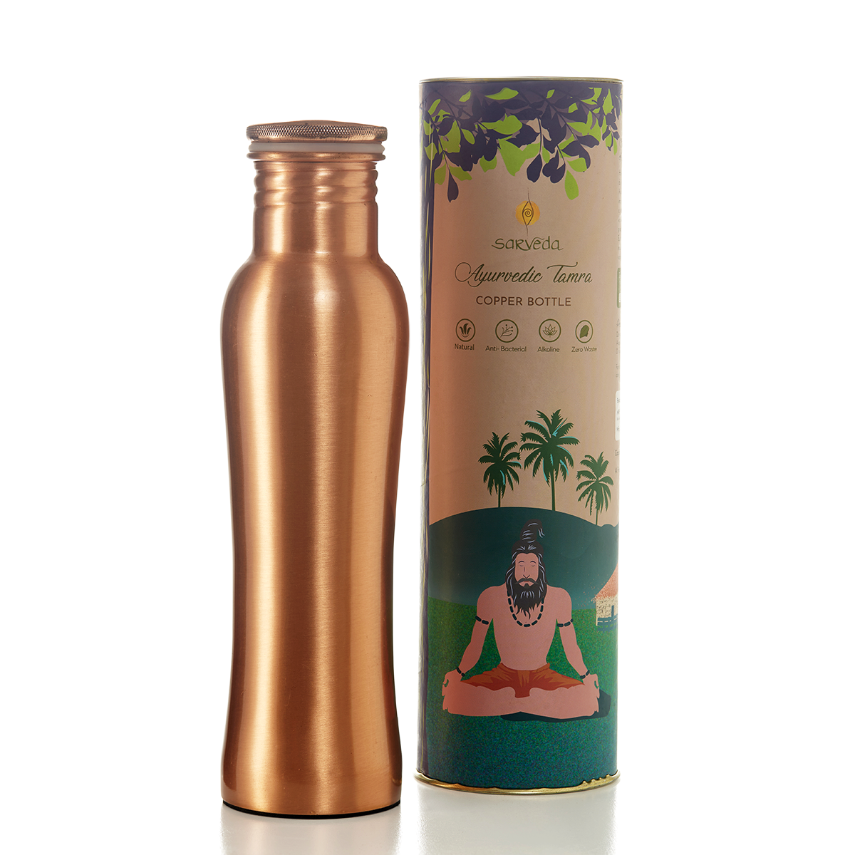 Curved Copper Bottles