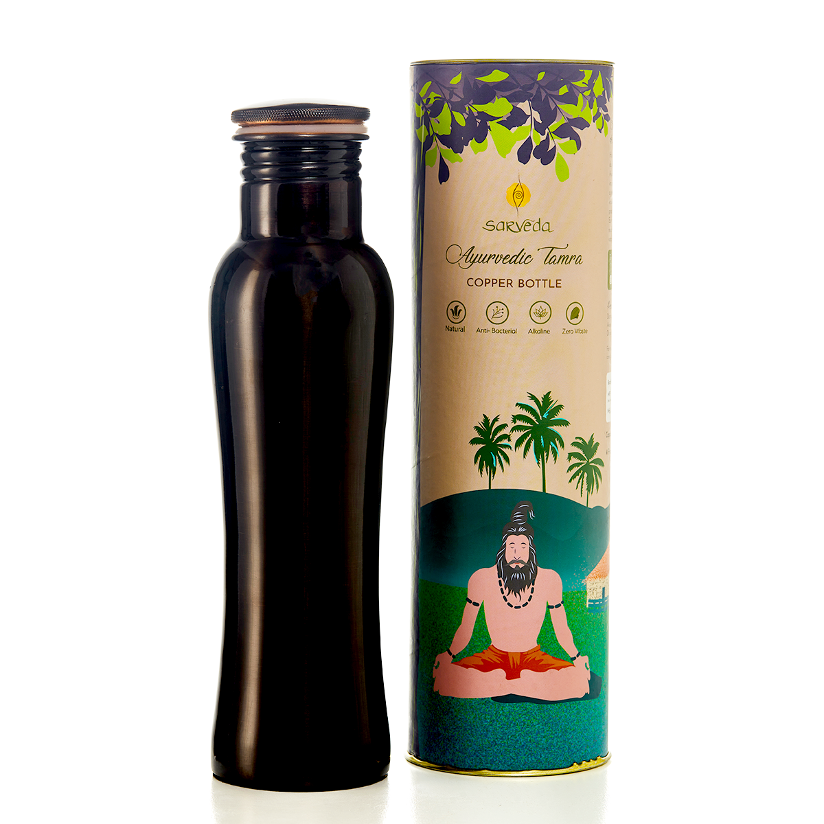 Curved Copper Bottles