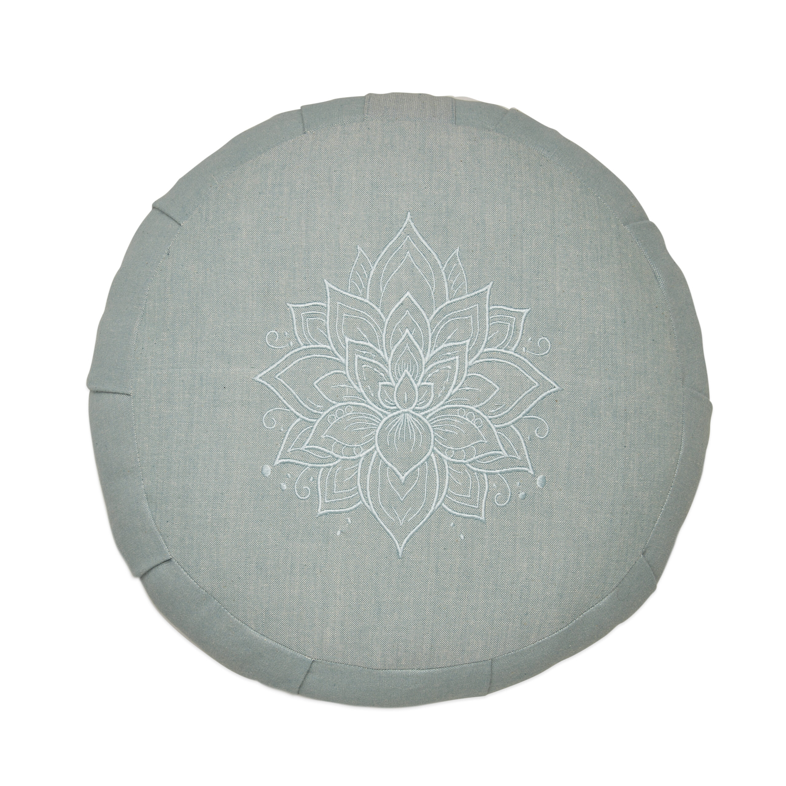 Zafu Meditation Cushion - Lotus Embroidery