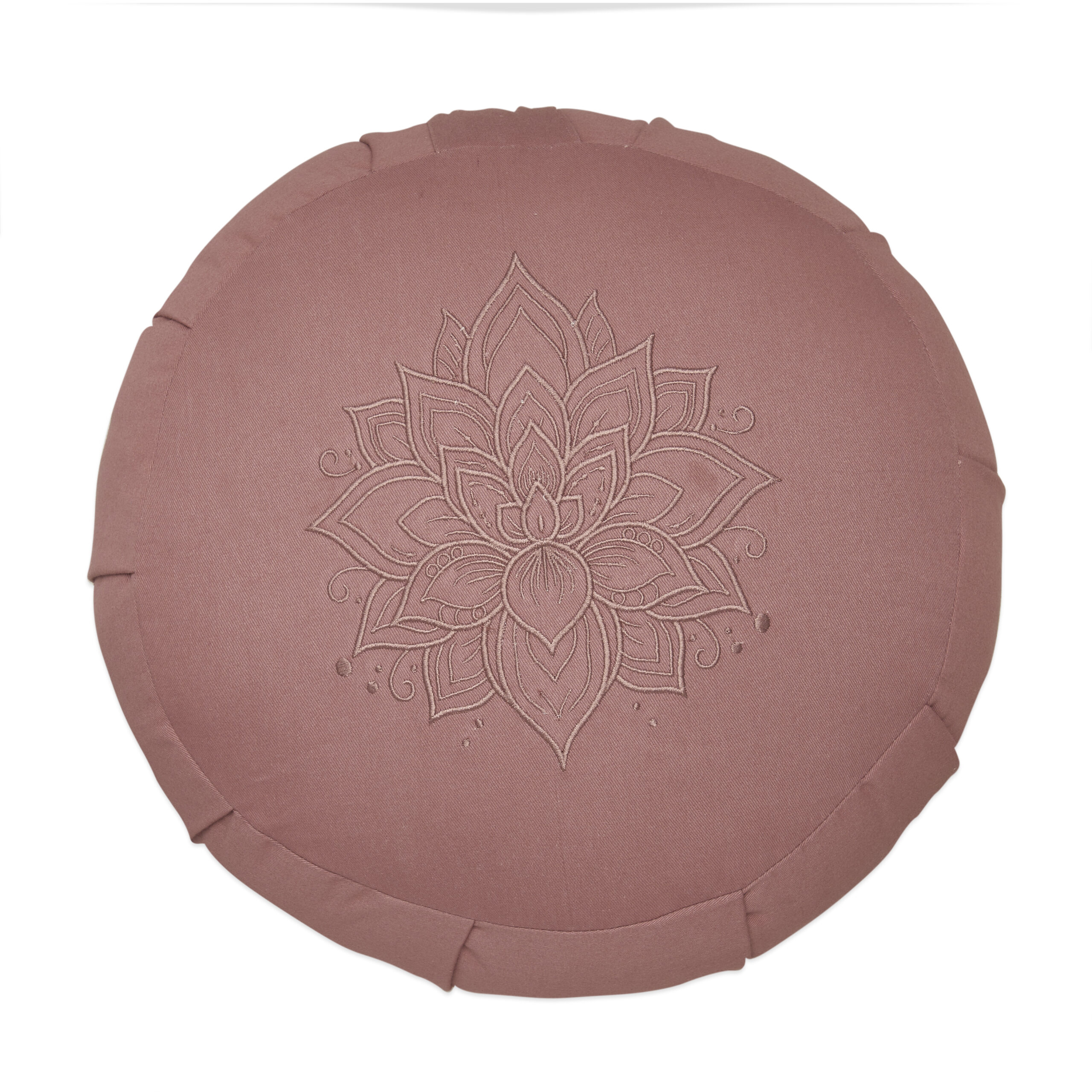 Zafu Meditation Cushion - Lotus Embroidery