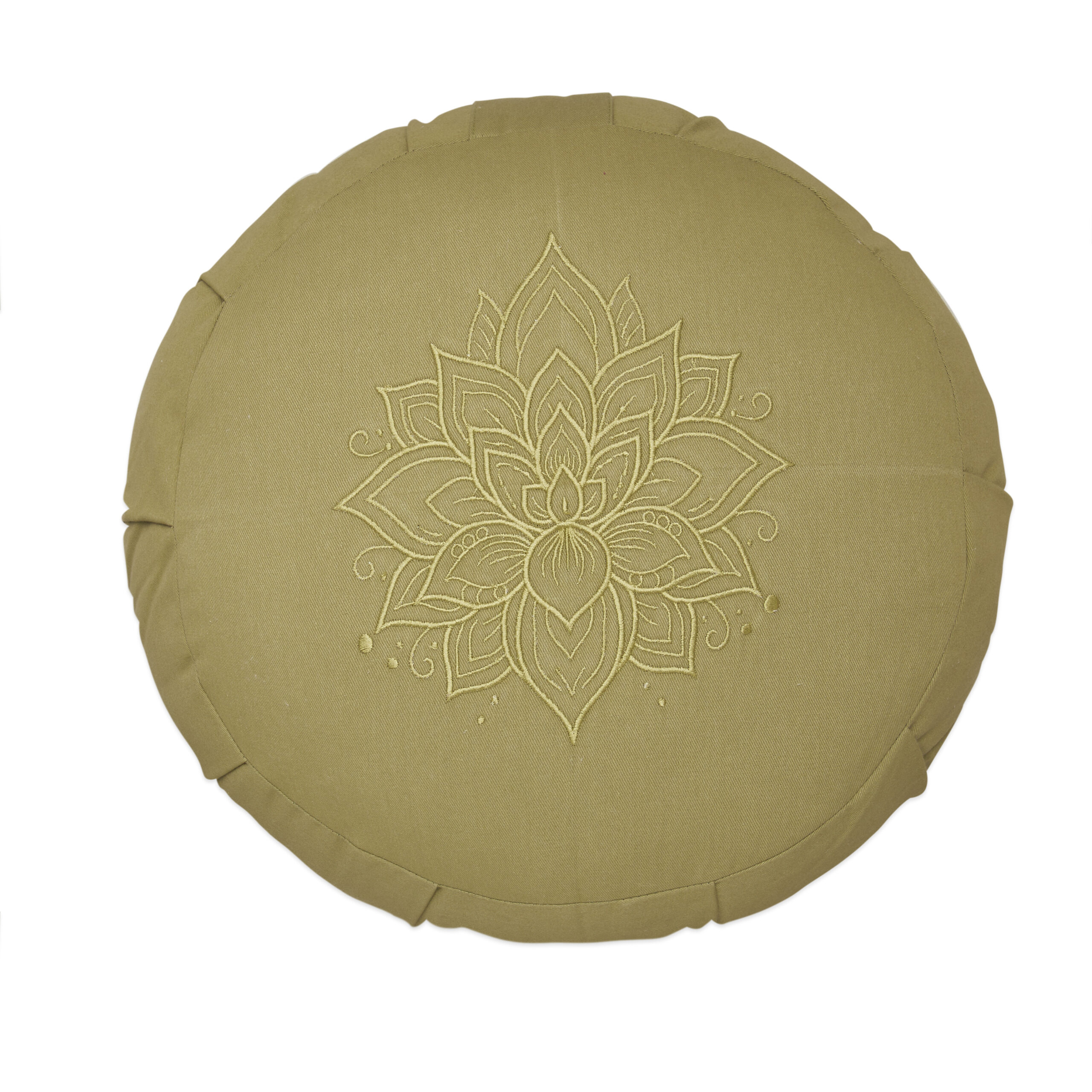 Zafu Meditation Cushion - Lotus Embroidery