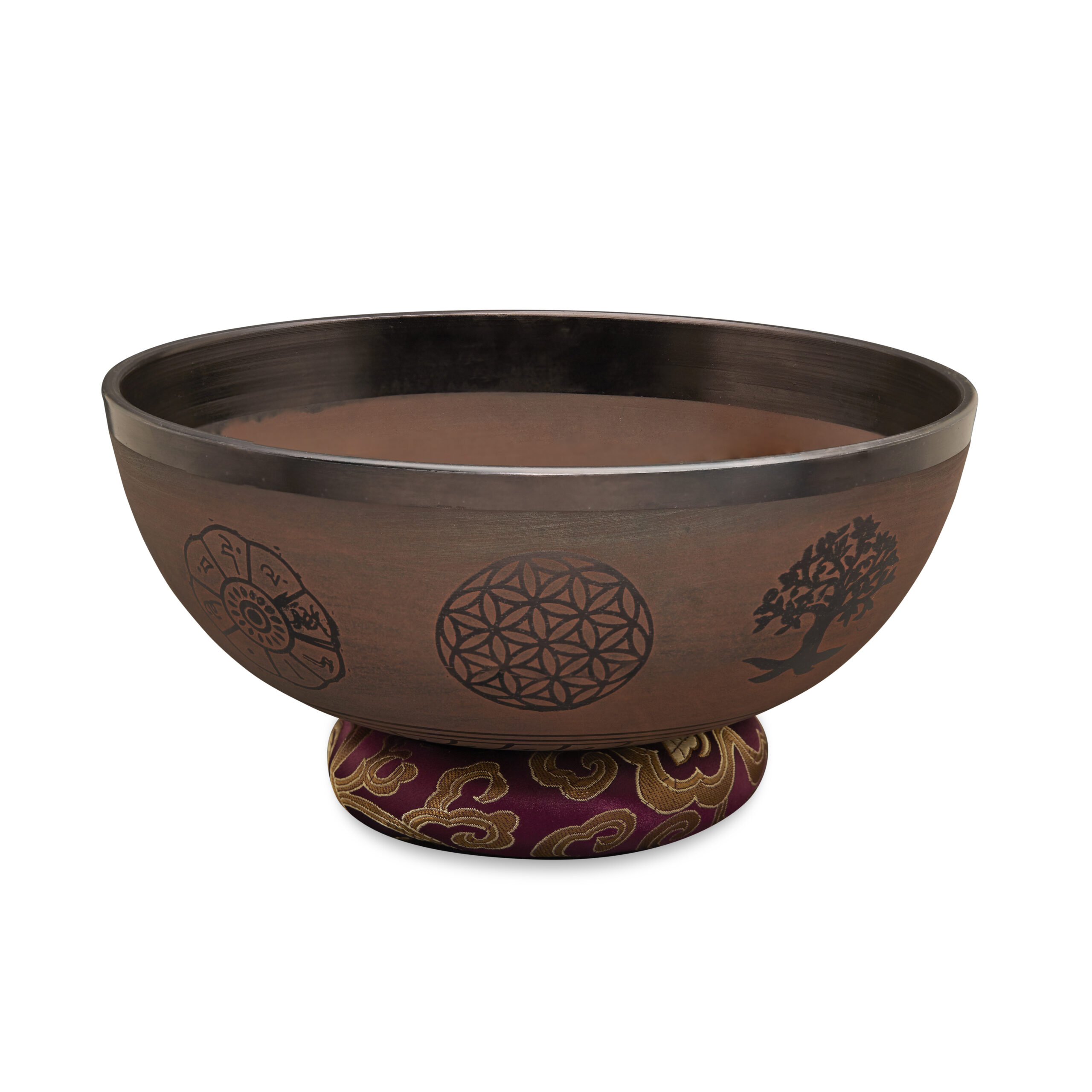Singing Bowls - Flower of Life with Sacred Symbols